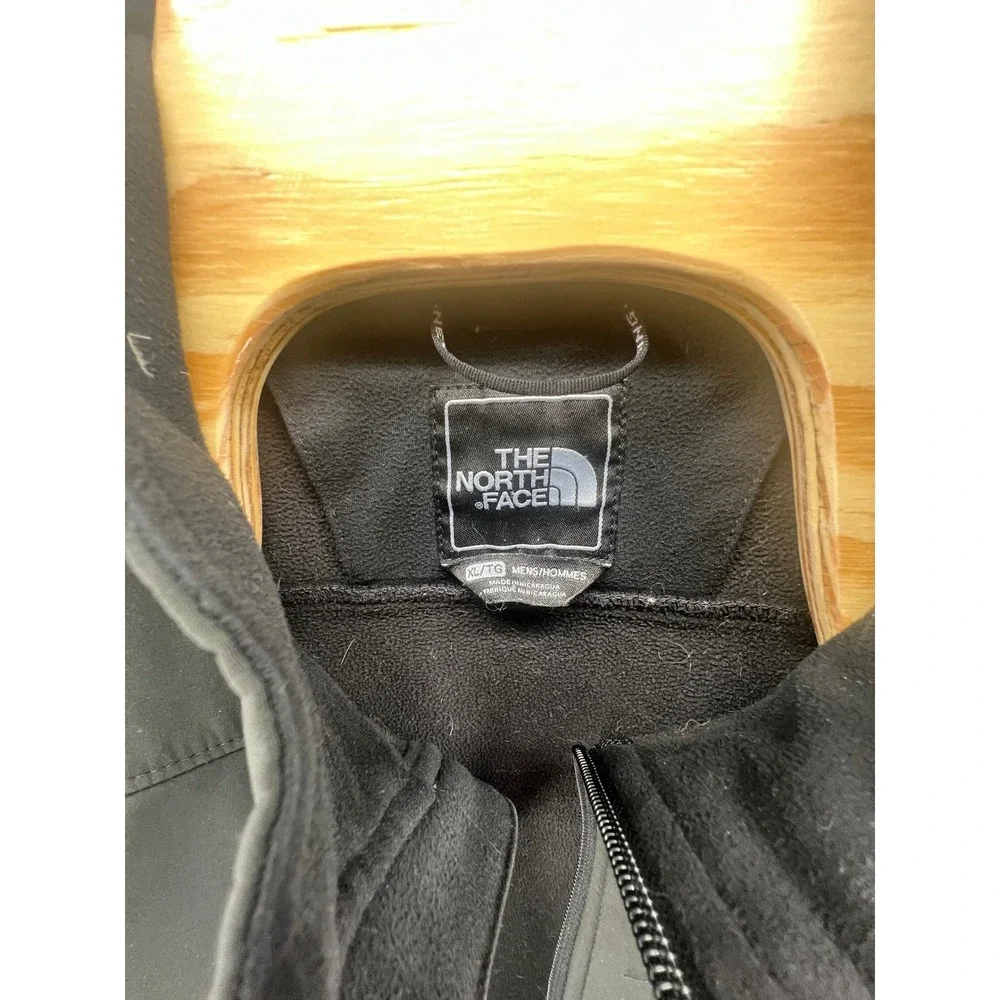 The‎ North Face TNF Apex Men's XL Black Softshell Fleece Lined Jacket